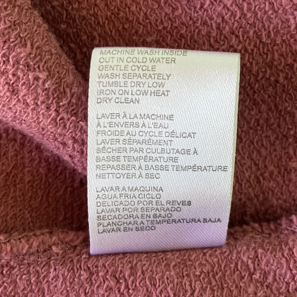 Women’s size small REV Revelation mauve sweatshirt with sleeve ruffle detail - Picture 6 of 6